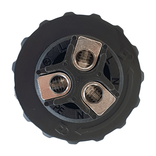 AC connector 1fase zwart binnenwerk2