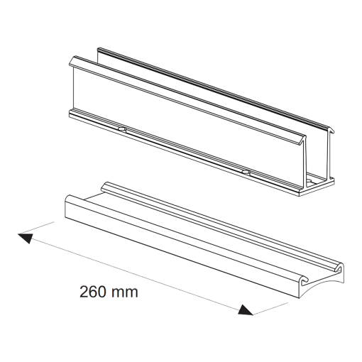 Optimizer ready montageprofiel met EPDM adapterprofiel voor montage op een gegolfd staaldak.