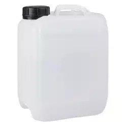 Jerrycan met kant-en-klare solarvloeistof glycol voor thermische zonne-energie installaties en warmtepompen.