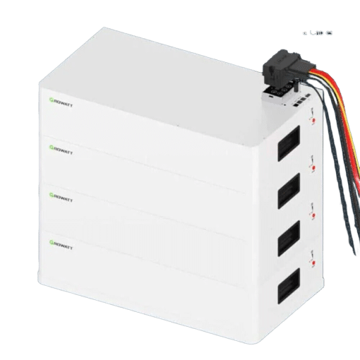 Growatt AXE 5.0 Low Voltage Batterij met bekabeling bovenaanzicht